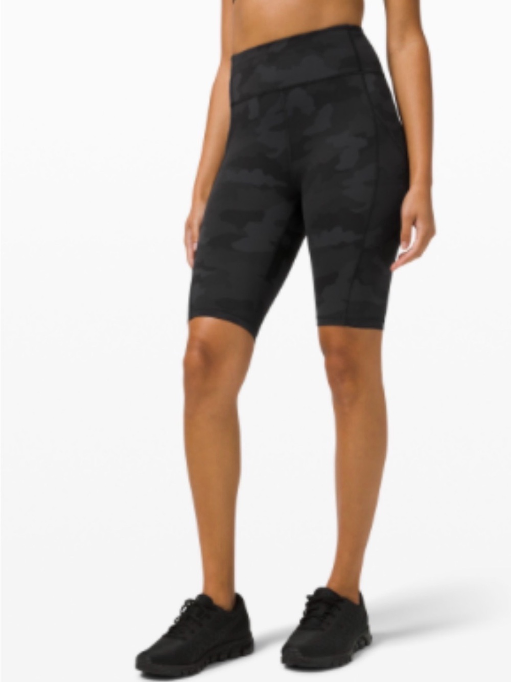 lululemon athletica Black Camo High-Rise Bike Shorts